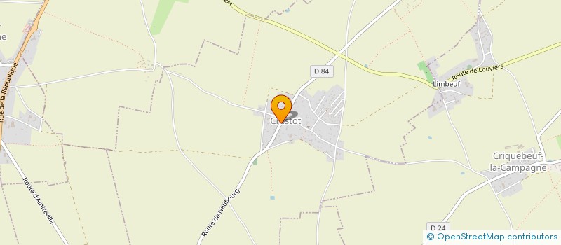 localisation de l'entreprise COMMUNE DE CRESTOT  CRESTOT