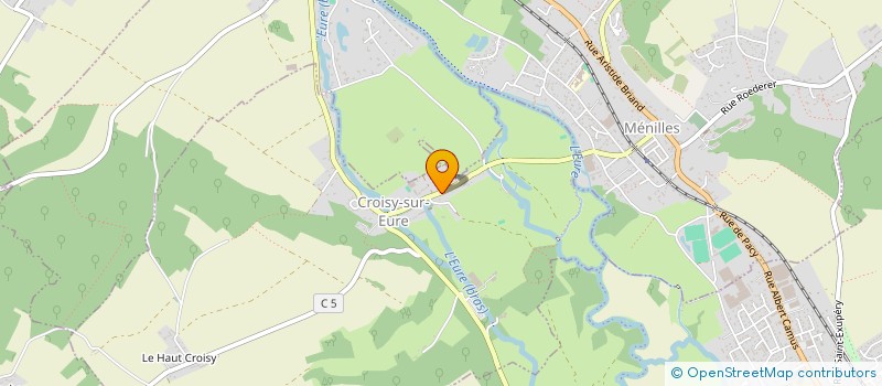 localisation de l'entreprise COMMUNE DE CROISY SUR EURE  CROISY-SUR-EURE