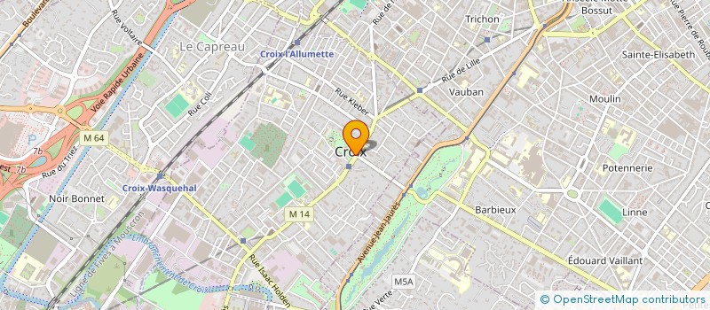 localisation de l'entreprise COMMUNE DE CROIX  CROIX
