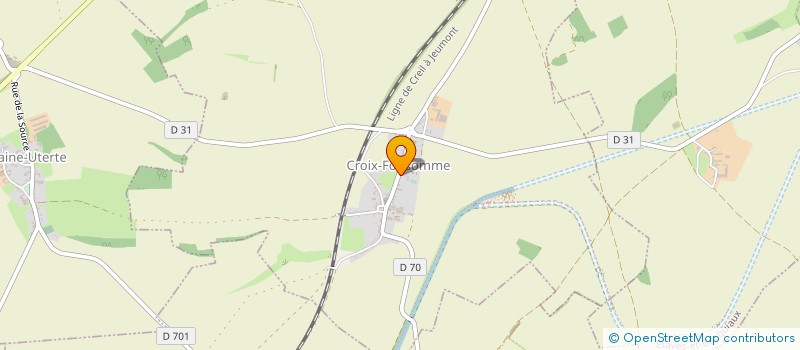 localisation de l'entreprise COMMUNE DE CROIX-FONSOMME  CROIX-FONSOMME