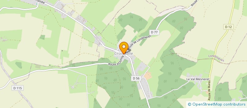 localisation de l'entreprise COMMUNE DE CROIXDALLE  CROIXDALLE