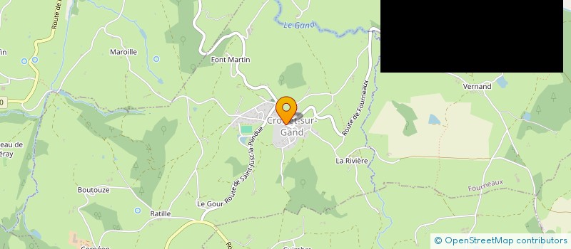 localisation de l'entreprise COMMUNE DE CROIZET SUR GAND  CROIZET-SUR-GAND
