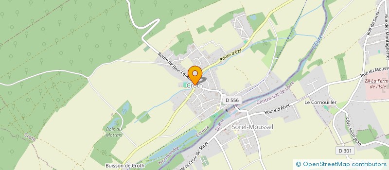 localisation de l'entreprise COMMUNE DE CROTH  CROTH
