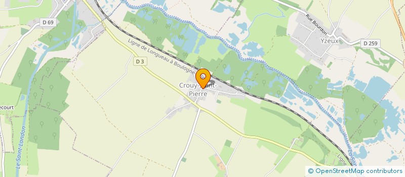 localisation de l'entreprise COMMUNE DE CROUY SAINT PIERRE  CROUY-SAINT-PIERRE