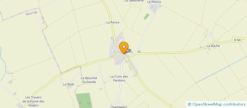 localisation de l'entreprise COMMUNE DE CRUCHERAY  CRUCHERAY