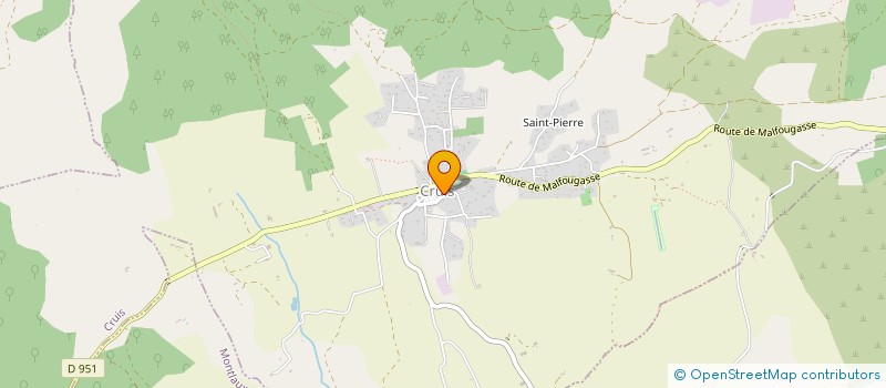 localisation de l'entreprise COMMUNE DE CRUIS  CRUIS