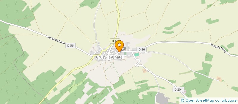 localisation de l'entreprise COMMUNE DE CRUZY LE CHATEL  CRUZY-LE-CHATEL