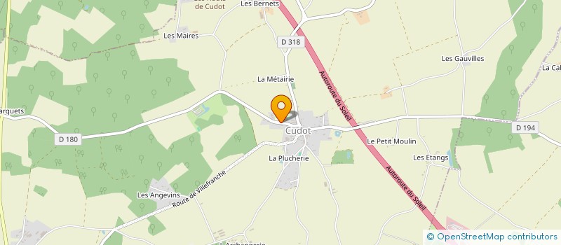 localisation de l'entreprise COMMUNE DE CUDOT  CUDOT