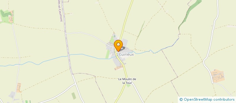 localisation de l'entreprise COMMUNE DE CUIRIEUX  CUIRIEUX