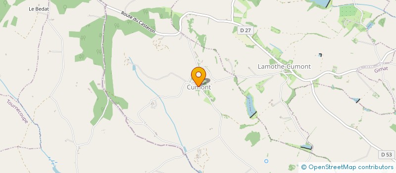 localisation de l'entreprise COMMUNE DE CUMONT  CUMONT