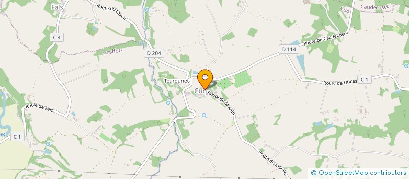 localisation de l'entreprise COMMUNE DE CUQ  CUQ