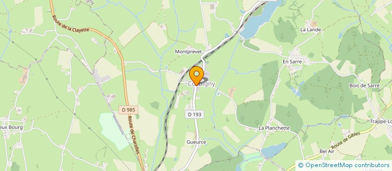 localisation de l'entreprise COMMUNE DE CURBIGNY  CURBIGNY