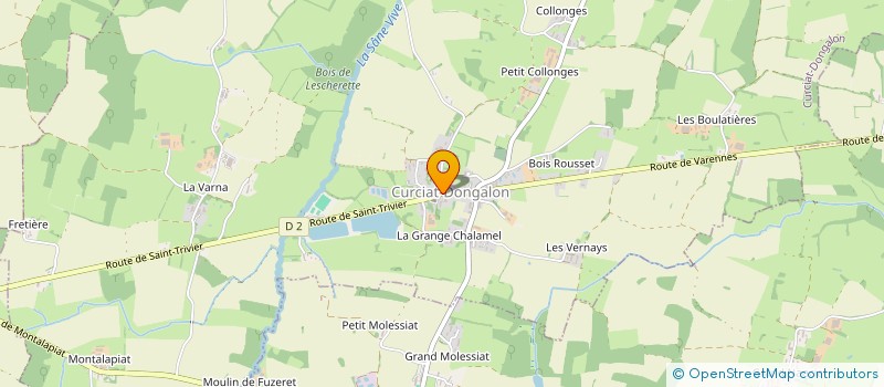 localisation de l'entreprise COMMUNE DE CURCIAT DONGALON  CURCIAT-DONGALON