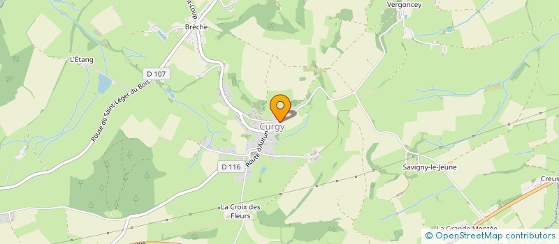 localisation de l'entreprise COMMUNE DE CURGY  CURGY