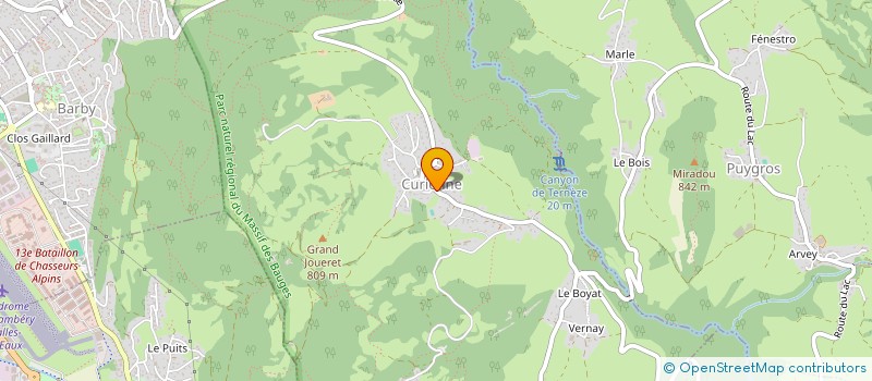 localisation de l'entreprise COMMUNE DE CURIENNE  CURIENNE