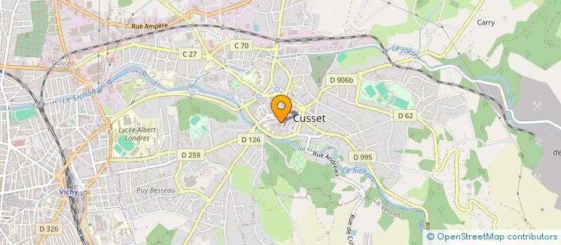 localisation de l'entreprise COMMUNE DE CUSSET à CUSSET