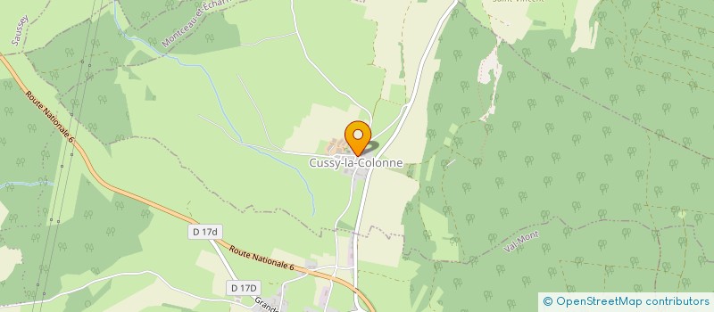 localisation de l'entreprise COMMUNE DE CUSSY-LA-COLONNE  CUSSY-LA-COLONNE