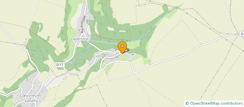 localisation de l'entreprise COMMUNE DE CUTRY  CUTRY