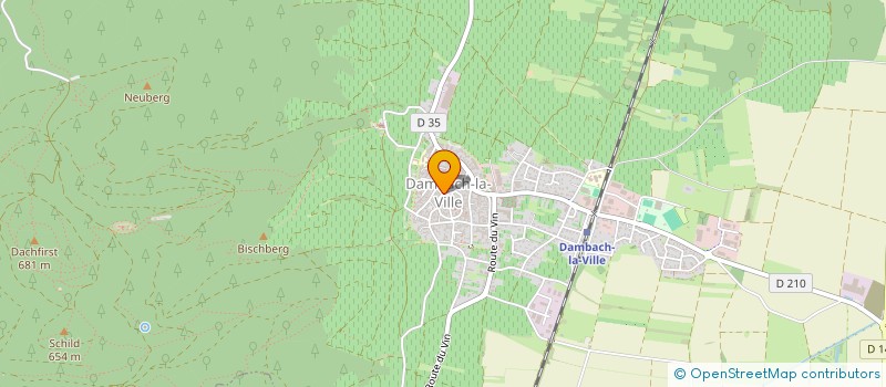 localisation de l'entreprise COMMUNE DE DAMBACH LA VILLE  DAMBACH-LA-VILLE