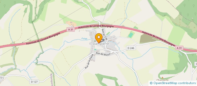 localisation de l'entreprise COMMUNE DE DAMPIERRE à DAMPIERRE