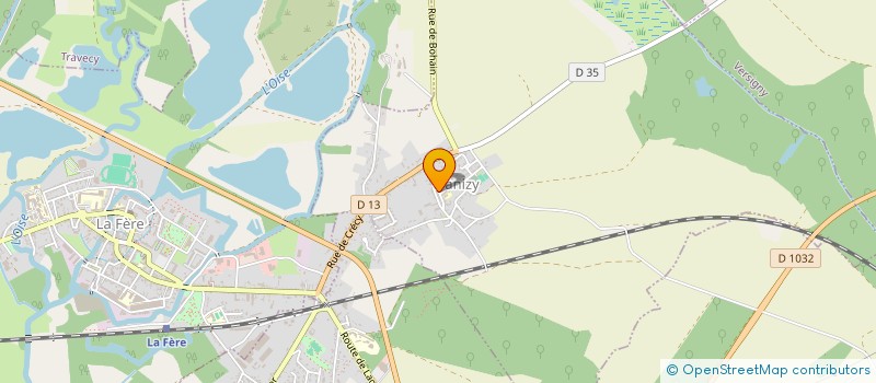 localisation de l'entreprise COMMUNE DE DANIZY  DANIZY