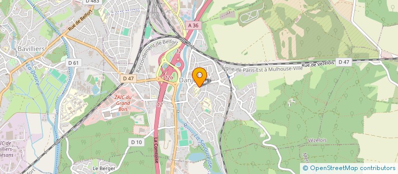 localisation de l'entreprise COMMUNE DE DANJOUTIN à DANJOUTIN