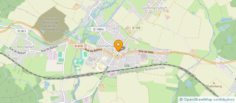 localisation de l'entreprise COMMUNE DE DANNEMARIE  DANNEMARIE
