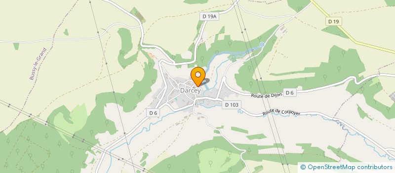 localisation de l'entreprise COMMUNE DE DARCEY  DARCEY