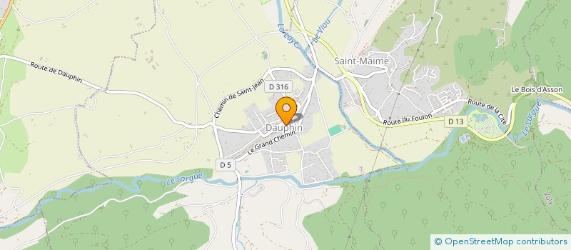 localisation de l'entreprise COMMUNE DE DAUPHIN  DAUPHIN