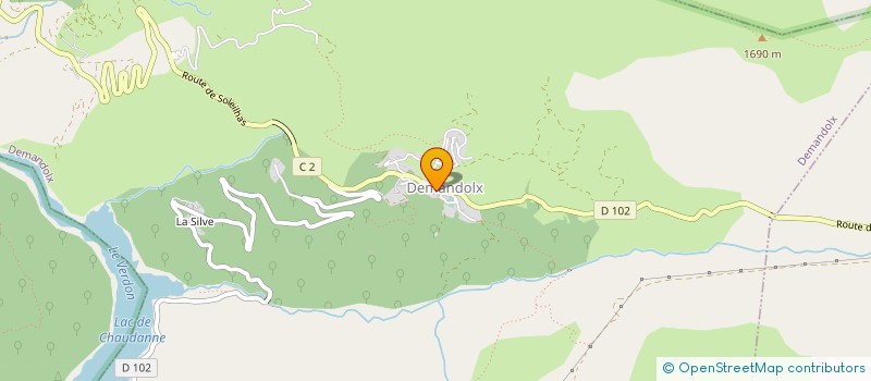 localisation de l'entreprise COMMUNE DE DEMANDOLX  DEMANDOLX