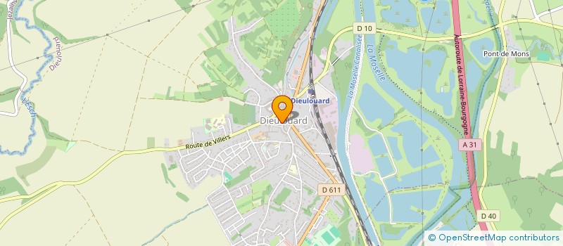 localisation de l'entreprise COMMUNE DE DIEULOUARD  DIEULOUARD