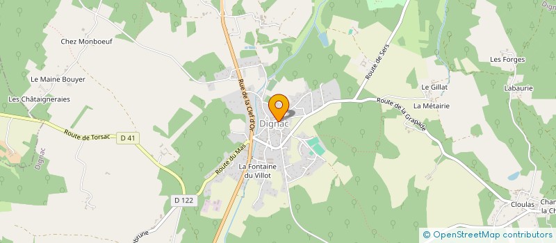localisation de l'entreprise COMMUNE DE DIGNAC  DIGNAC
