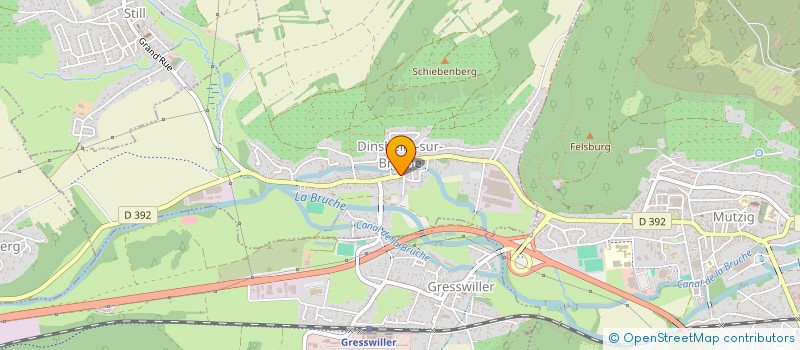 localisation de l'entreprise COMMUNE DE DINSHEIM SUR BRUCHE  DINSHEIM-SUR-BRUCHE