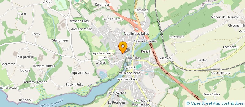 localisation de l'entreprise COMMUNE DE DIRINON  DIRINON