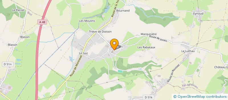 localisation de l'entreprise COMMUNE DE DOISSIN  DOISSIN