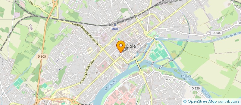 localisation de l'entreprise COMMUNE DE DOLE à DOLE