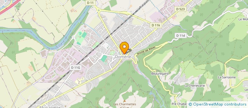localisation de l'entreprise COMMUNE DE DOMENE à DOMENE
