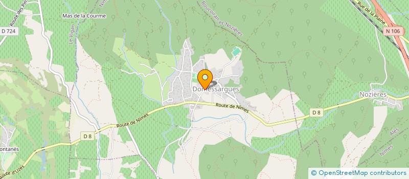 localisation de l'entreprise COMMUNE DE DOMESSARGUES  DOMESSARGUES