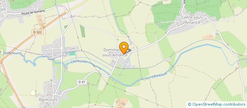 localisation de l'entreprise COMMUNE DE DOMMARTIN SOUS AMANCE  DOMMARTIN-SOUS-AMANCE