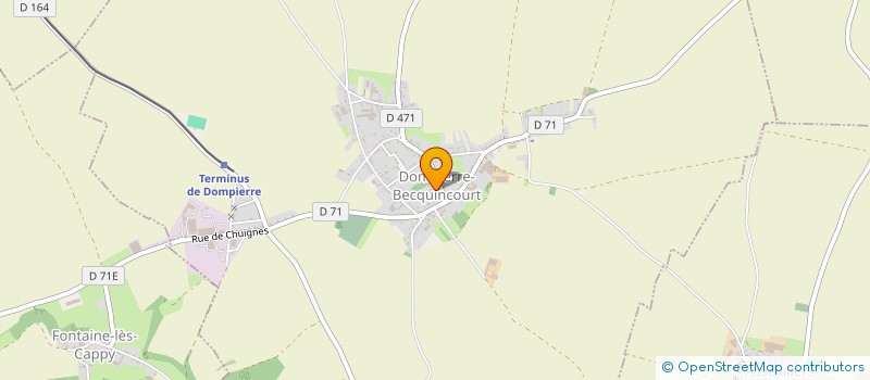 localisation de l'entreprise COMMUNE DE DOMPIERRE BECQUINCOURT  DOMPIERRE-BECQUINCOURT