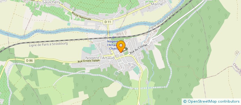 localisation de l'entreprise COMMUNE DE DOMPTIN  DOMPTIN