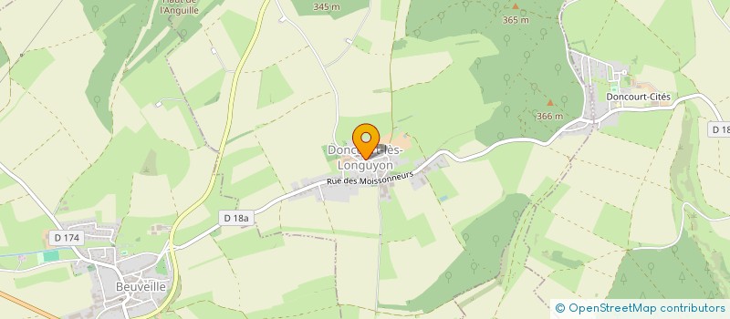 localisation de l'entreprise COMMUNE DE DONCOURT LES LONGUYON  DONCOURT-LES-LONGUYON