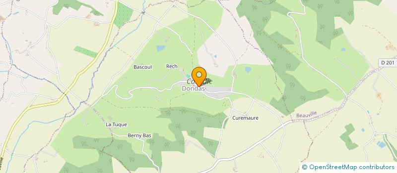 localisation de l'entreprise COMMUNE DE DONDAS  DONDAS