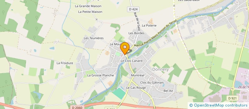 localisation de l'entreprise COMMUNE DE DONNERY à DONNERY