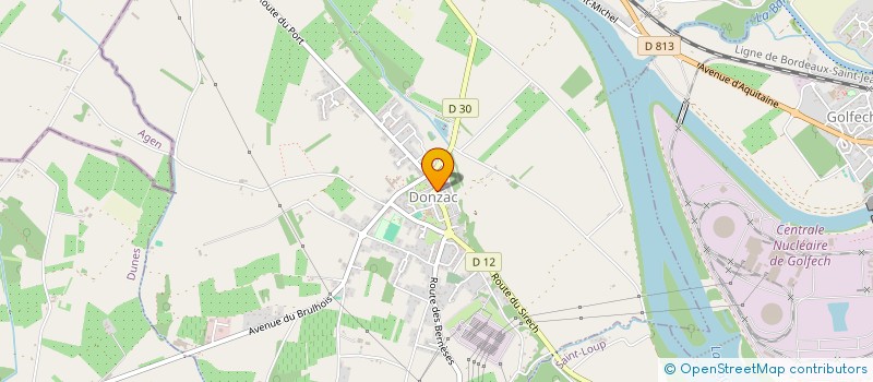 localisation de l'entreprise COMMUNE DE DONZAC  DONZAC