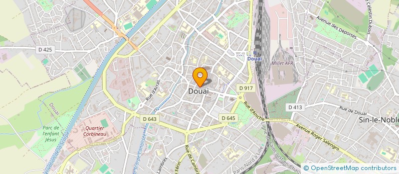 localisation de l'entreprise COMMUNE DE DOUAI à DOUAI
