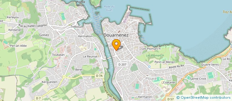 localisation de l'entreprise COMMUNE DE DOUARNENEZ à DOUARNENEZ