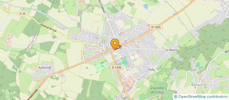 localisation de l'entreprise COMMUNE DE DOUVAINE  DOUVAINE