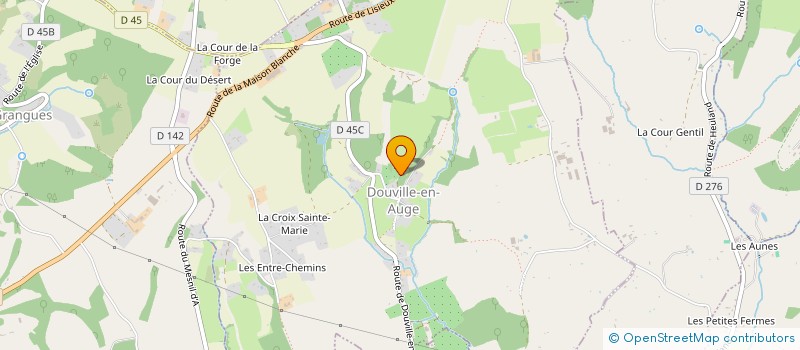 localisation de l'entreprise COMMUNE DE DOUVILLE EN AUGE  DOUVILLE EN AUGE