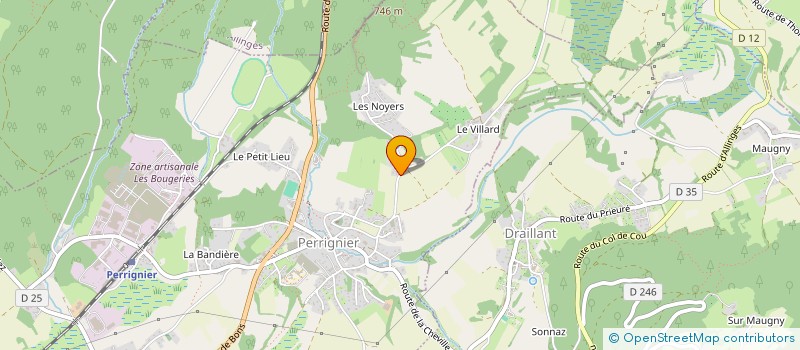 localisation de l'entreprise COMMUNE DE DRAILLANT  DRAILLANT